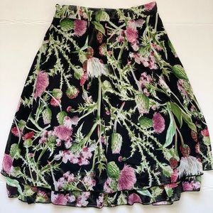 Floral A-line Skirt
